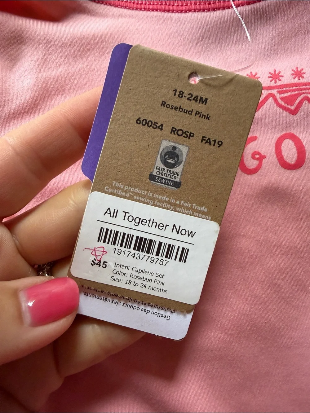 Patagonia Pink Two-Tone Girls Long-Sleeve Capilene Set